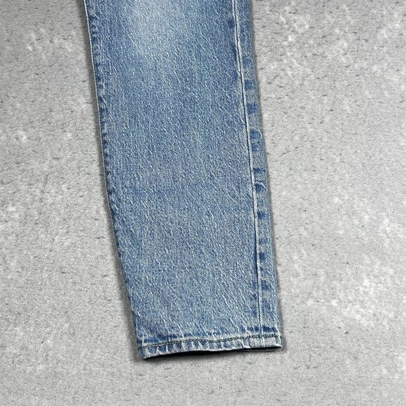Levis Wedgie Straight Jeans Womens Size 24 Blue High Rise Button Fly Stretch - Picture 4 of 16